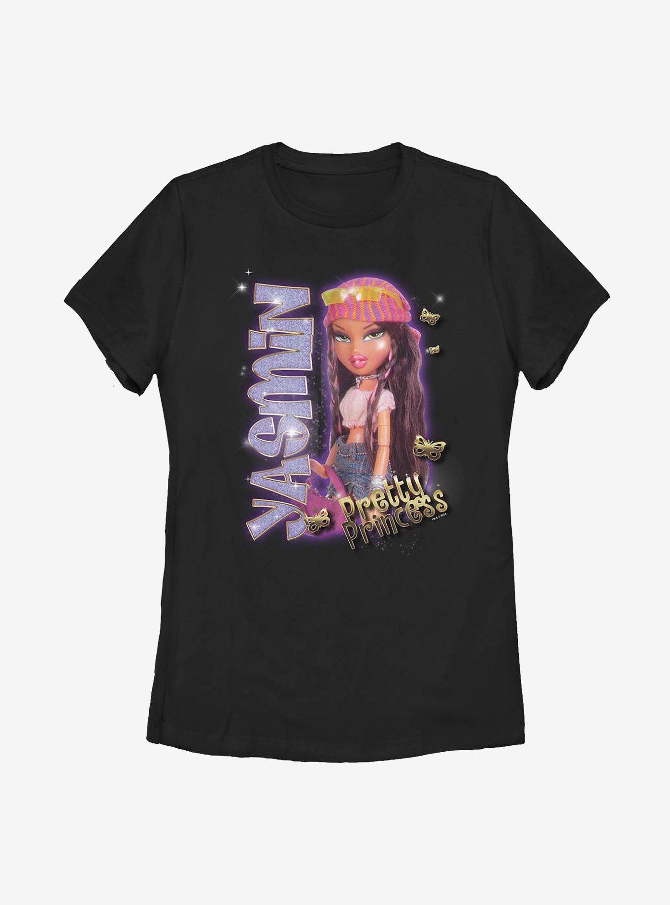 Bratz Yasmin Pretty Princess Womens T-Shirt, BLACK, hi-res