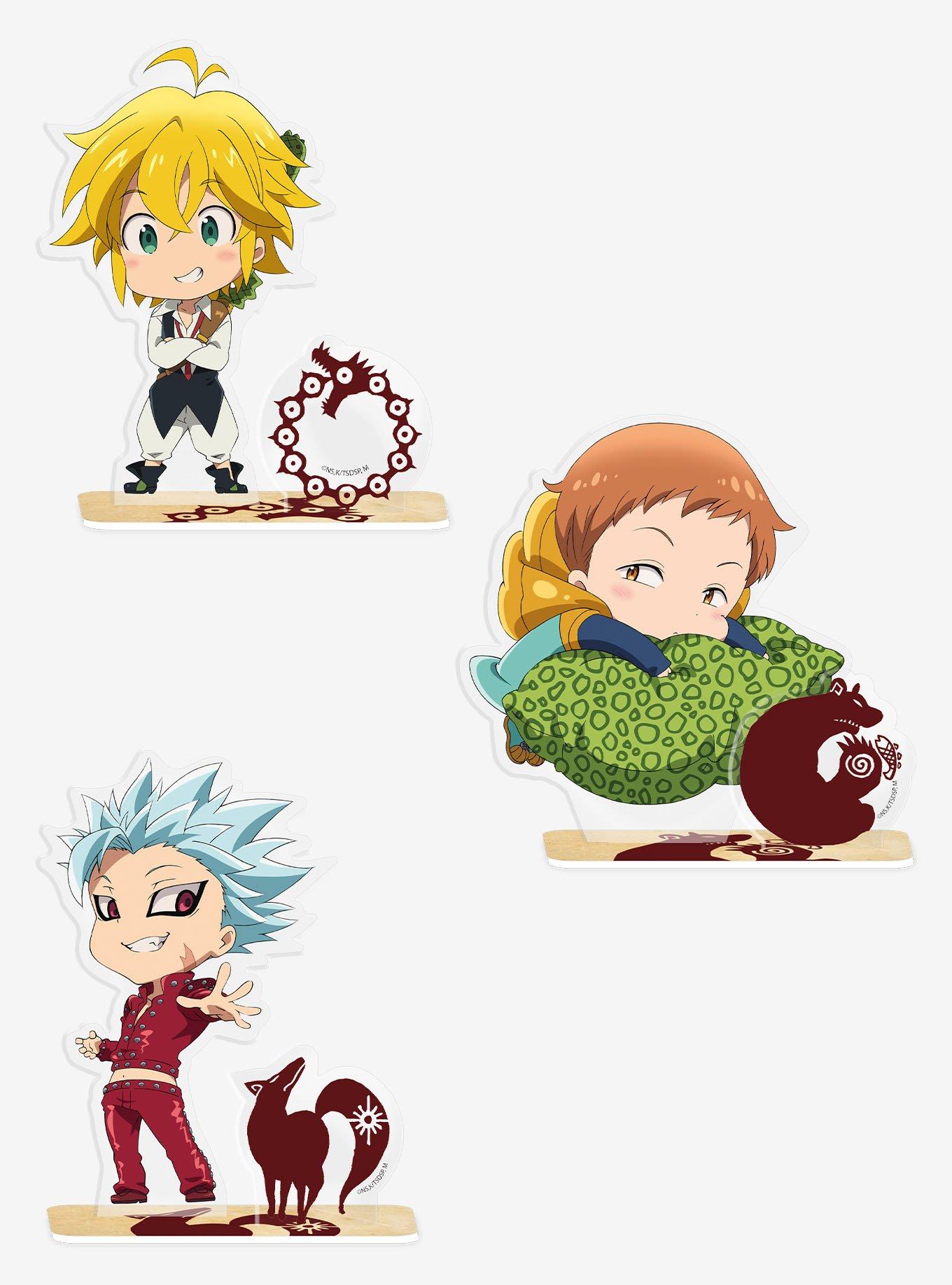 The Seven Deadly Sins Meliodas, King & Ban Acryl Bundle, , hi-res