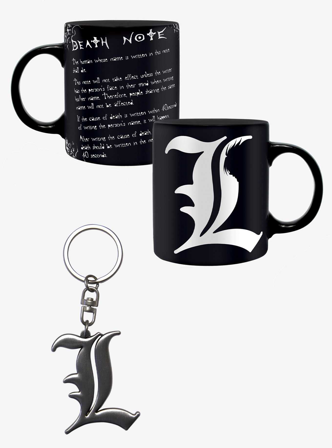 Death Note L Mug & 3D Keychain Bundle, , hi-res