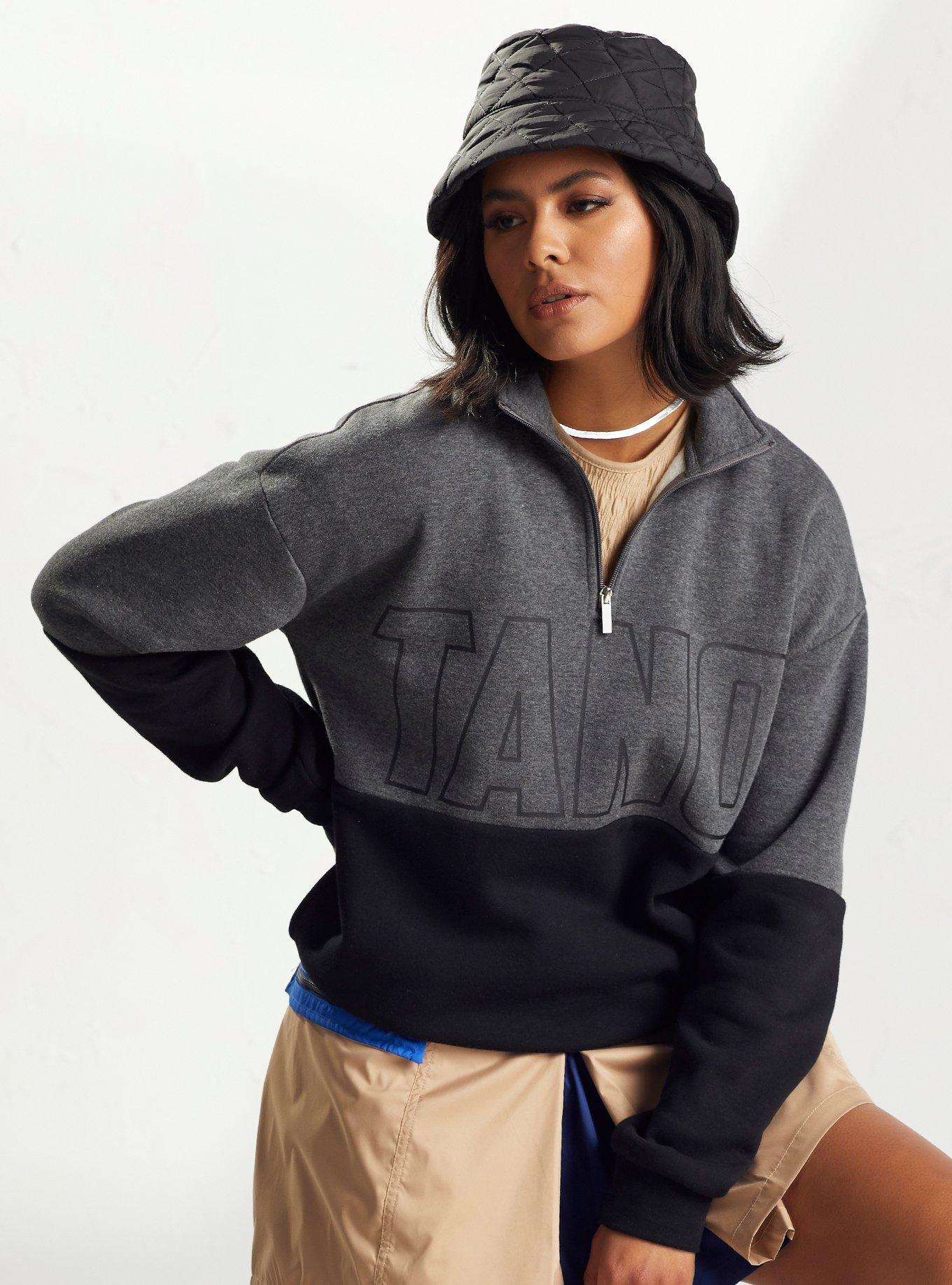 Our Universe Star Wars Ahsoka Tano Black & Grey Half-Zip Sweatshirt, MULTI, hi-res