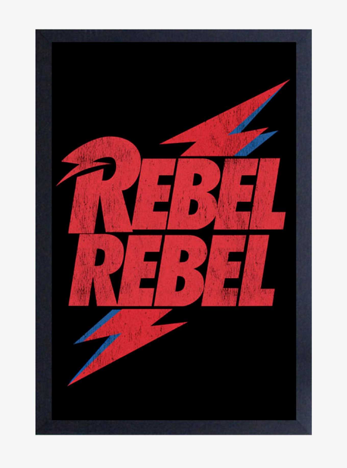 David Bowie Rebel Rebel Framed Wood Wall Art, , hi-res
