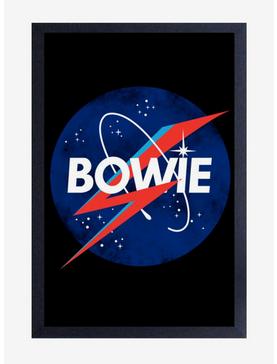 David Bowie Space Logo Framed Wood Wall Art, , hi-res
