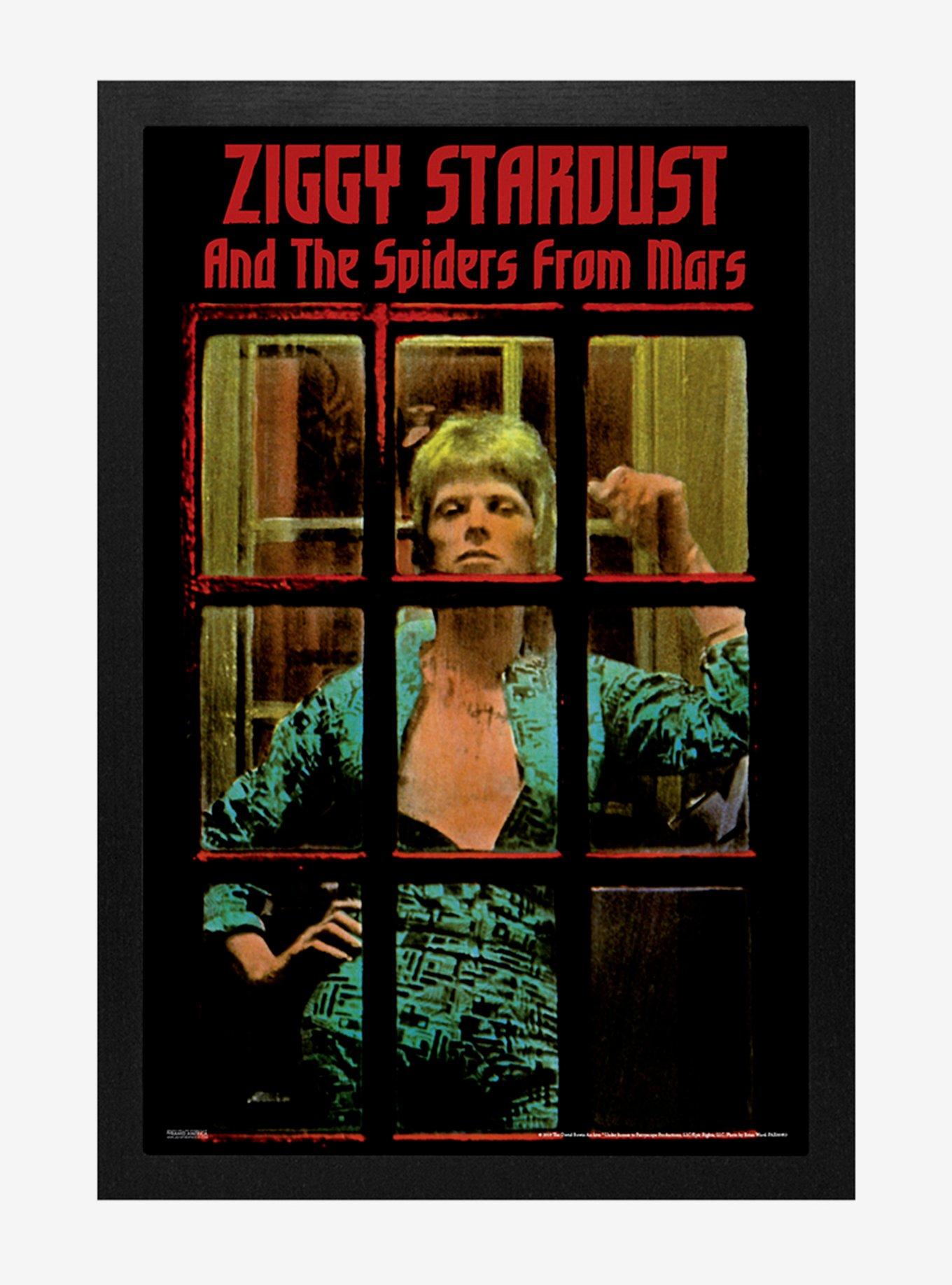 David Bowie Ziggy Spiders Framed Wood Wall Art