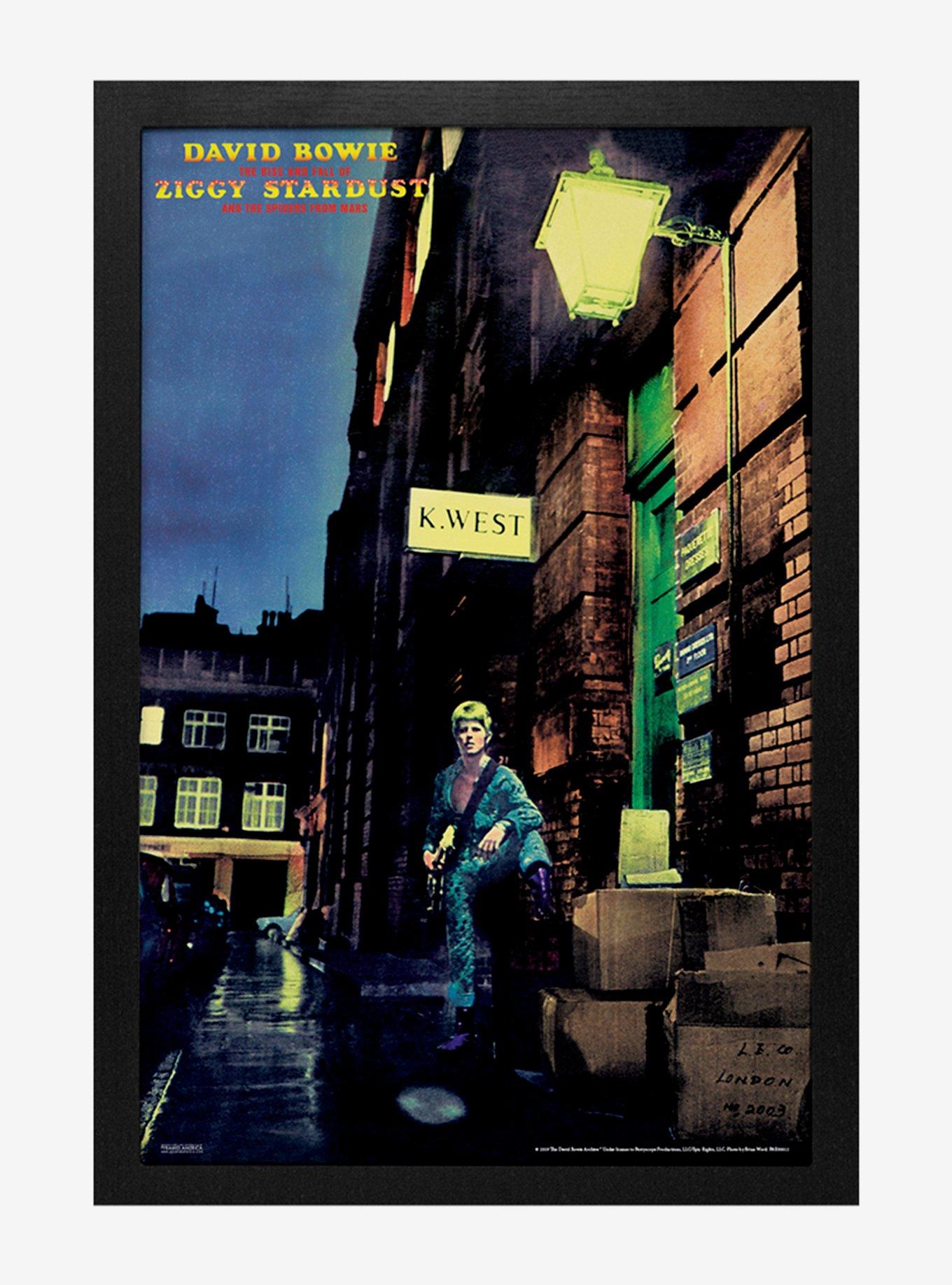 David Bowie Ziggy Stardust Framed Wood Wall Art | BoxLunch, image size:1360x1836