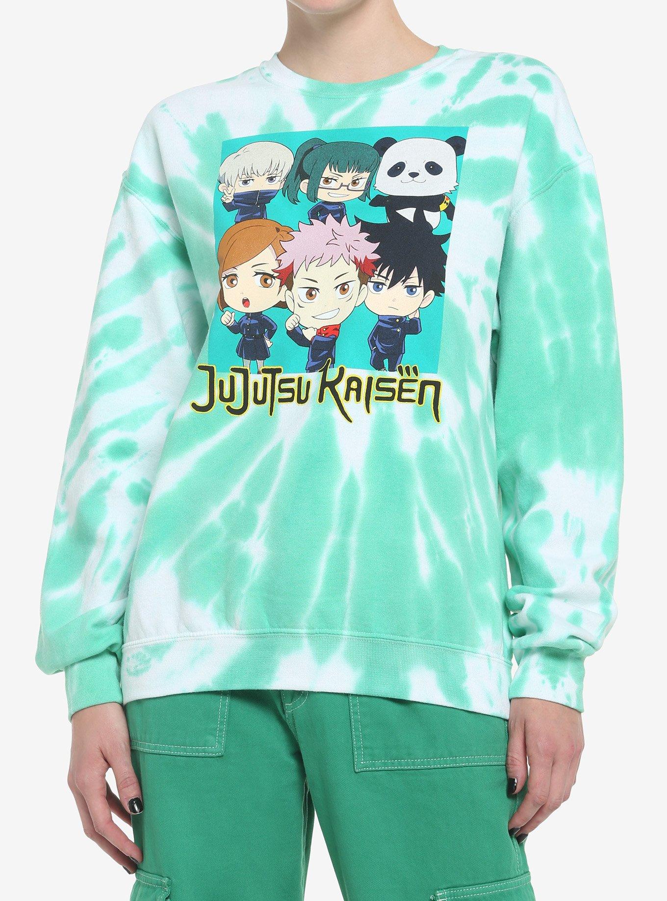 Jujutsu Kaisen Chibi Group Tie-Dye Girls Sweatshirt | Hot Topic