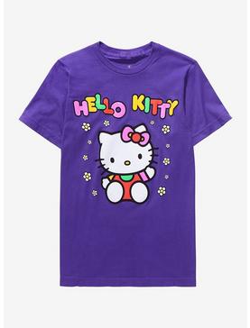 Sanrio Hello Kitty Multicolor Floral Women's T-Shirt - BoxLunch Exclusive, , hi-res