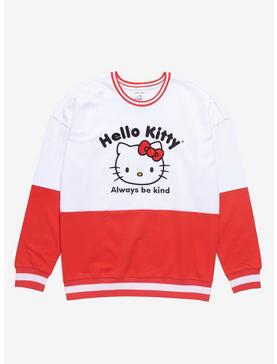 Sanrio Hello Kitty Always Be Kind Panel Crewneck - BoxLunch Exclusive, , hi-res