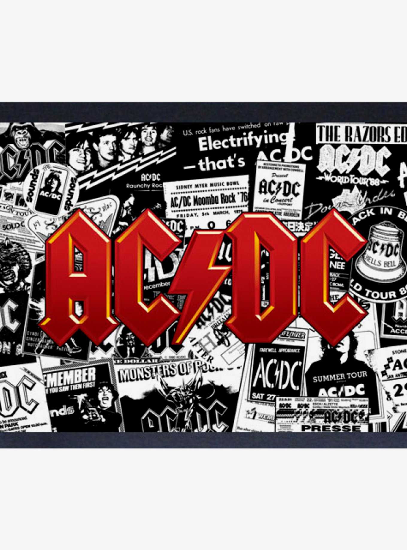 AC/DC Collage Framed Wood Wall Art, , hi-res