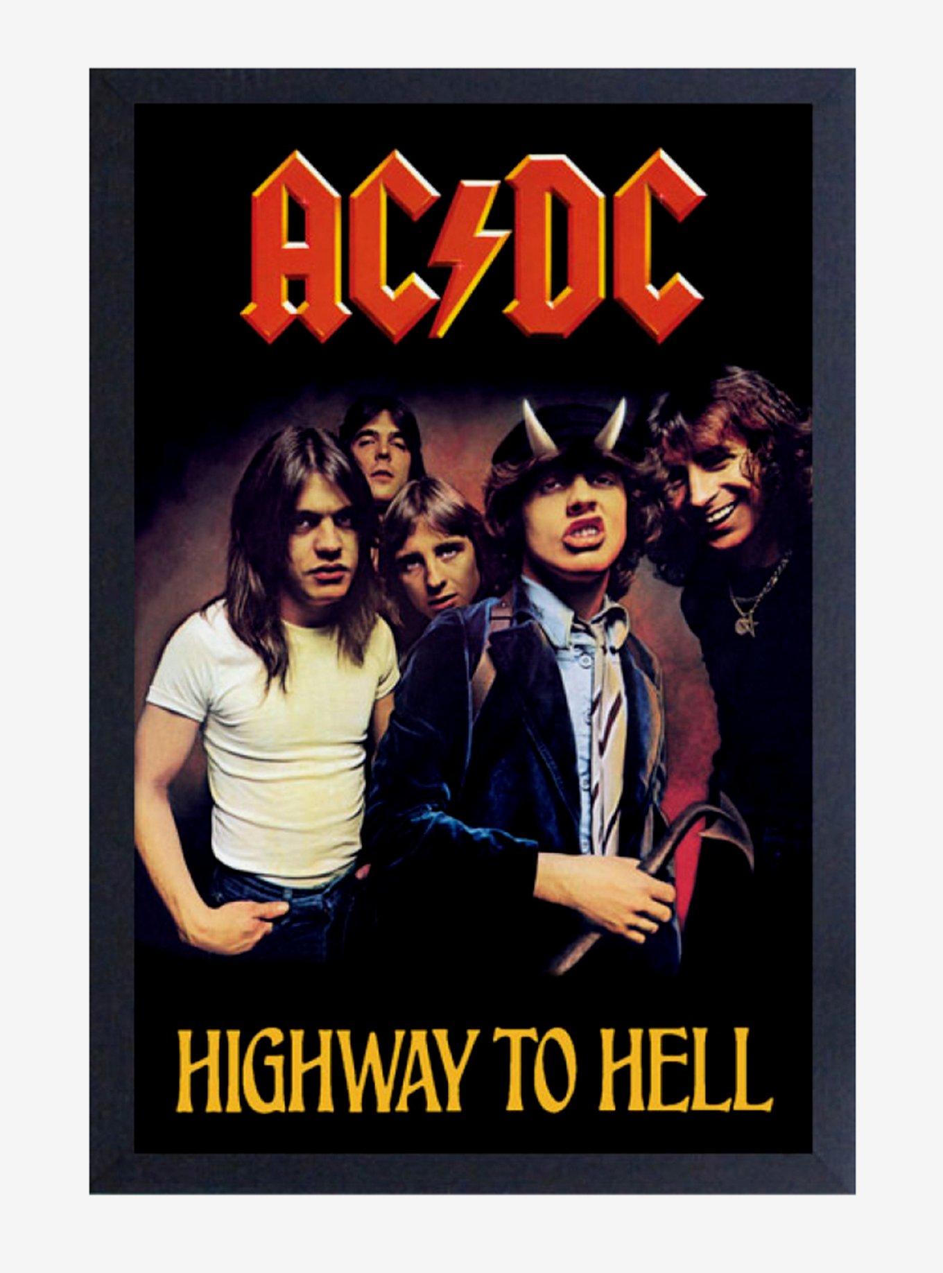 AC/DC Highway To Hell Framed Wood Wall Art