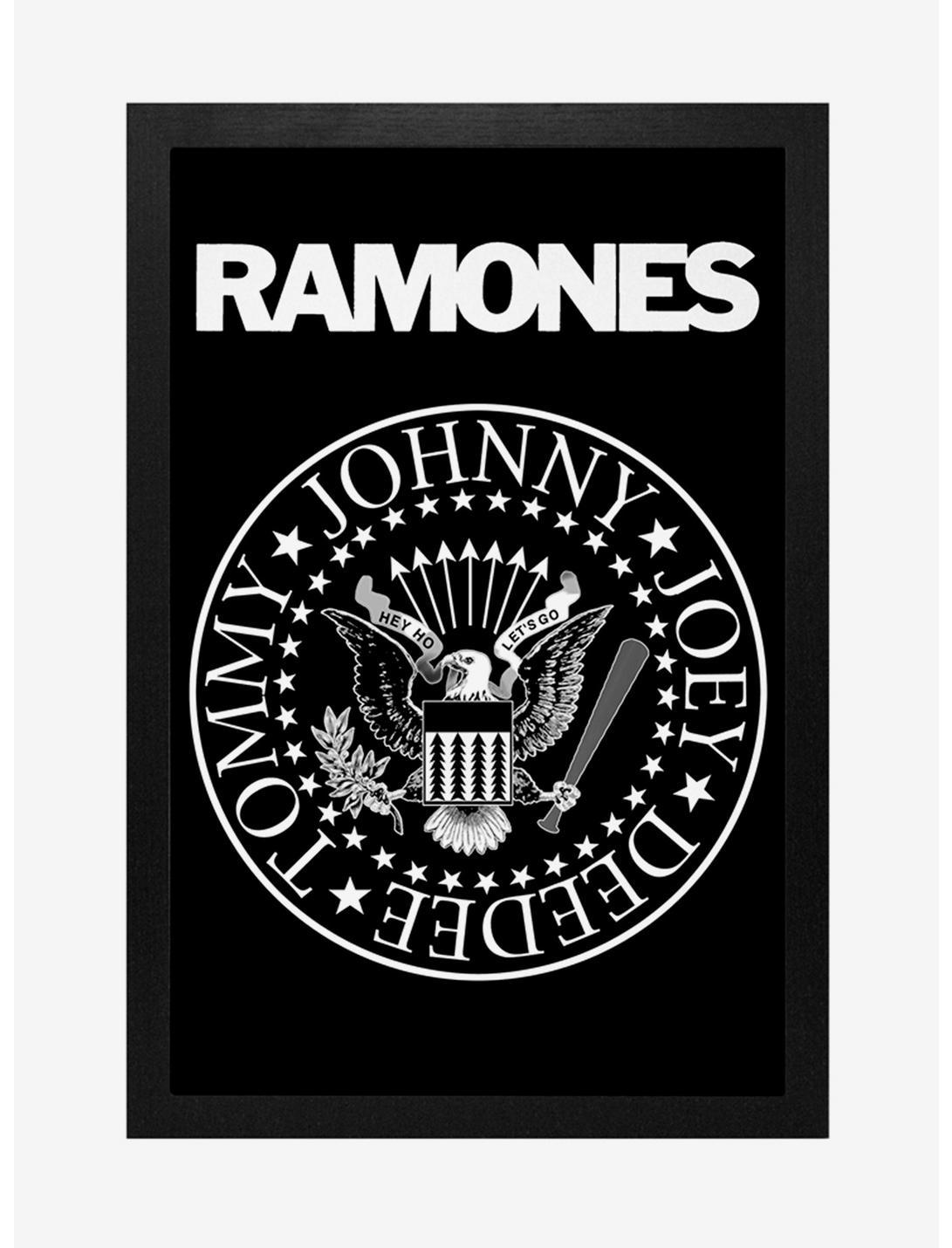 Ramones Band Seal Framed Wood Wall Art, , hi-res