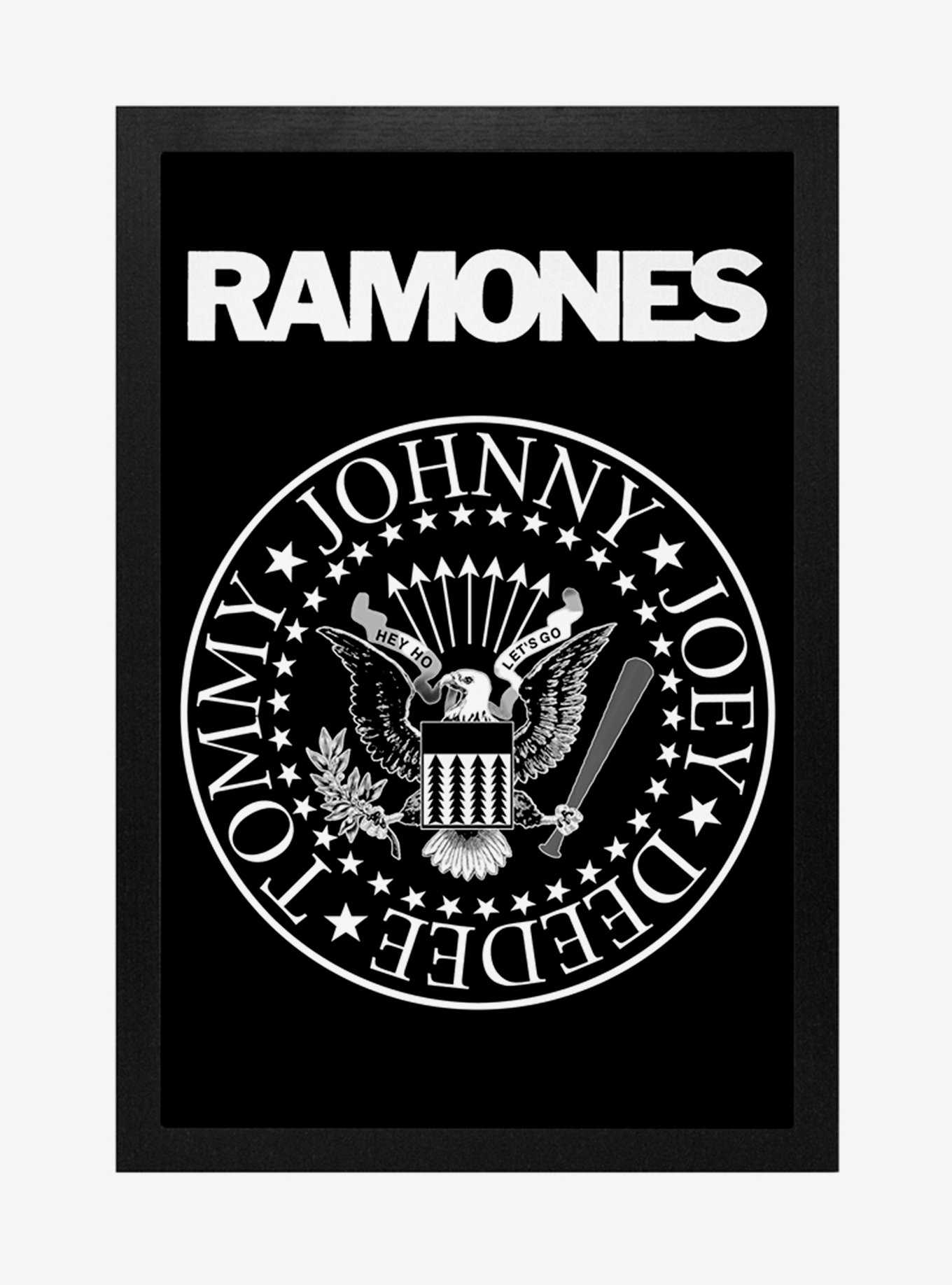 Ramones Band Seal Framed Wood Wall Art, , hi-res