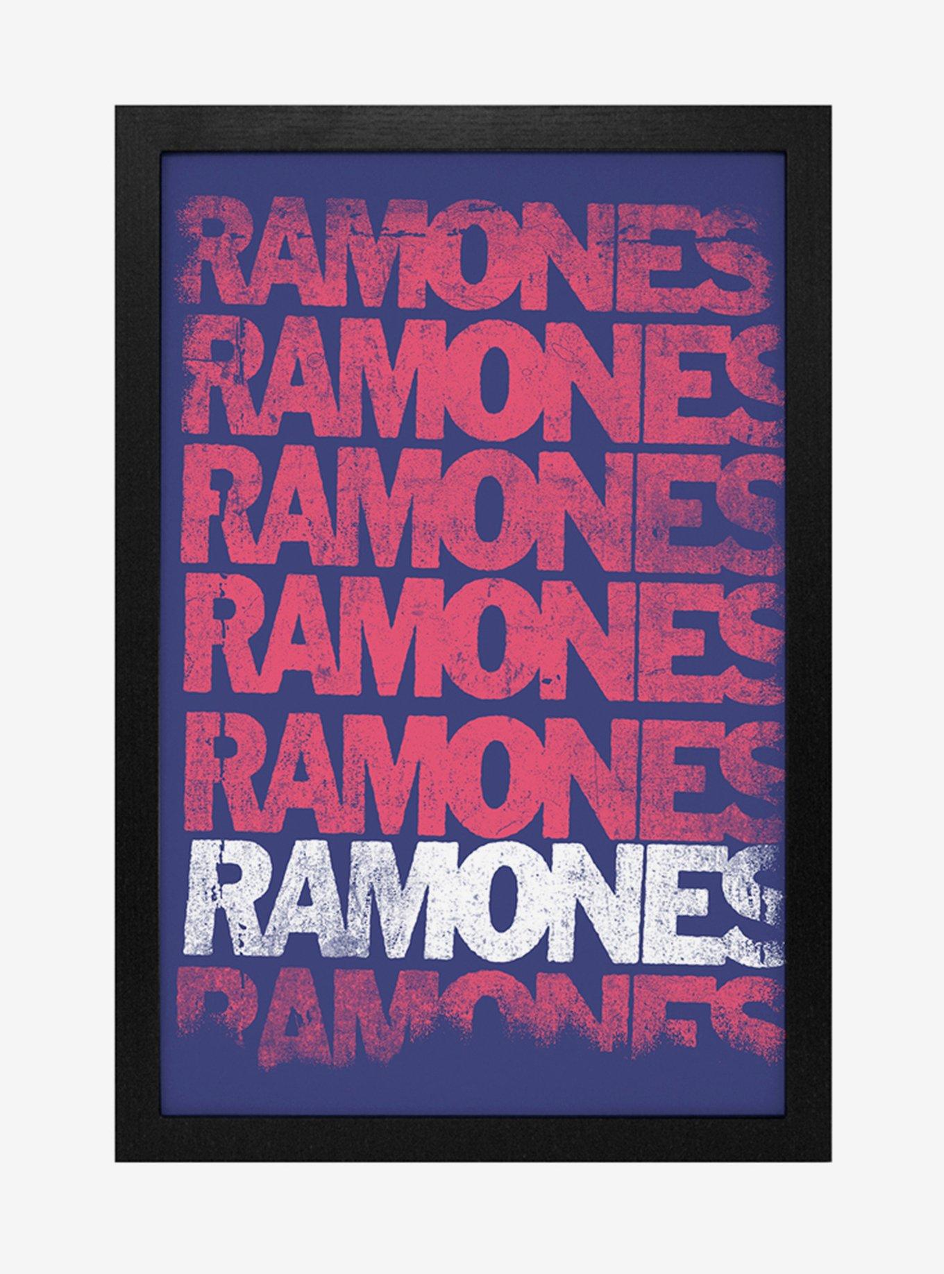 Ramones Name Framed Wood Wall Art