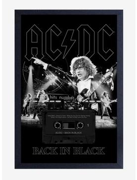 AC/DC Back In Black Live Framed Wood Wall Art, , hi-res