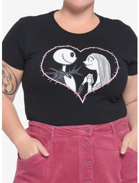 The Nightmare Before Christmas Jack & Sally Girls T-Shirt Plus Size, , hi-res