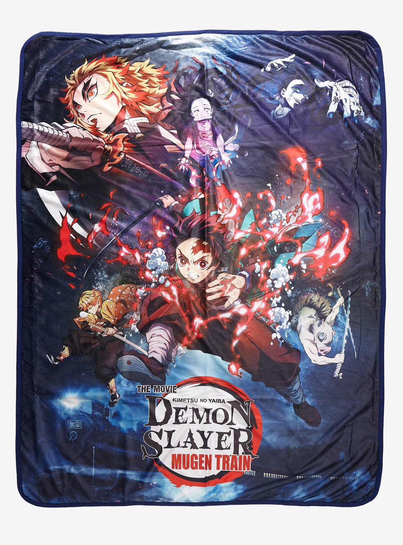 Demon Slayer: Kimetsu No Yaiba The Movie: Mugen Train Throw Blanket, , hi-res