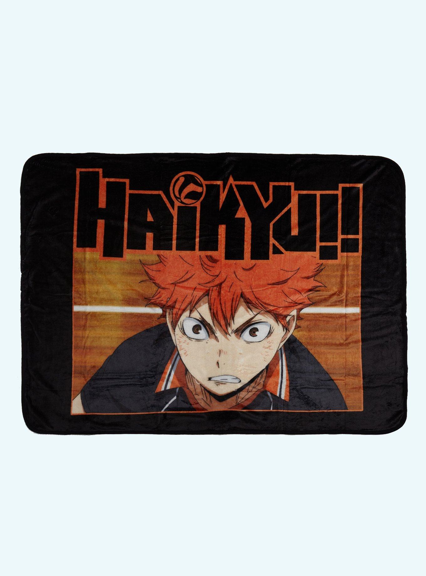 Haikyu Determined Hinata Shoyo Throw Blanket