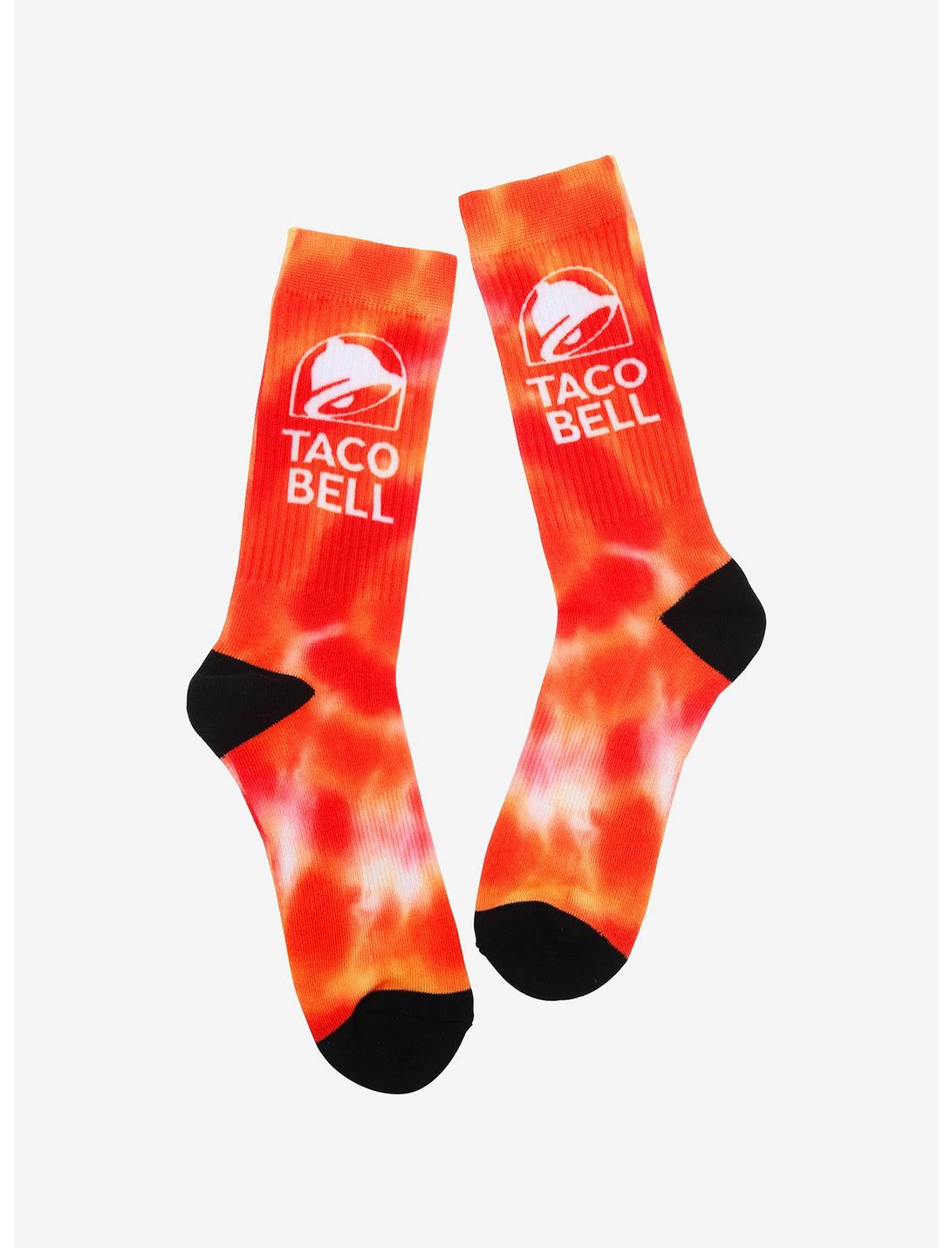 Taco Bell Logo Tie-Dye Crew Socks, , hi-res