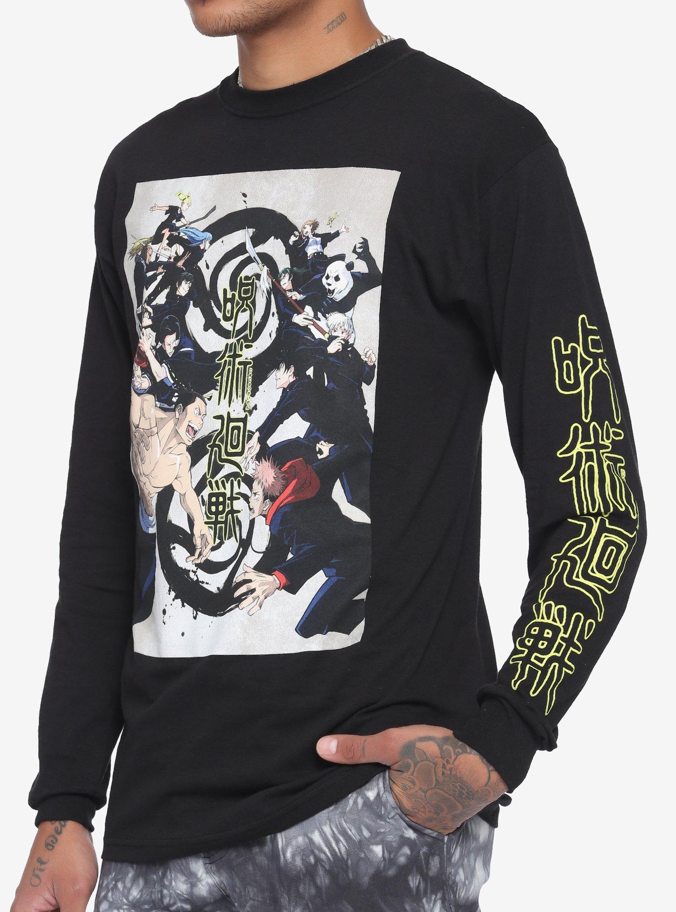 Jujutsu Kaisen Kyoto Goodwill Event Poster Long-Sleeve T-Shirt, BLACK, hi-res