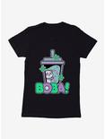 Cute Panda Boba Womens T-Shirt, BLACK, hi-res