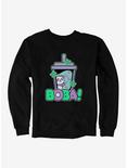 Cute Panda Boba Sweatshirt, BLACK, hi-res