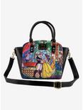 Loungefly Disney Beauty And The Beast Stained Glass Satchel Bag, , hi-res
