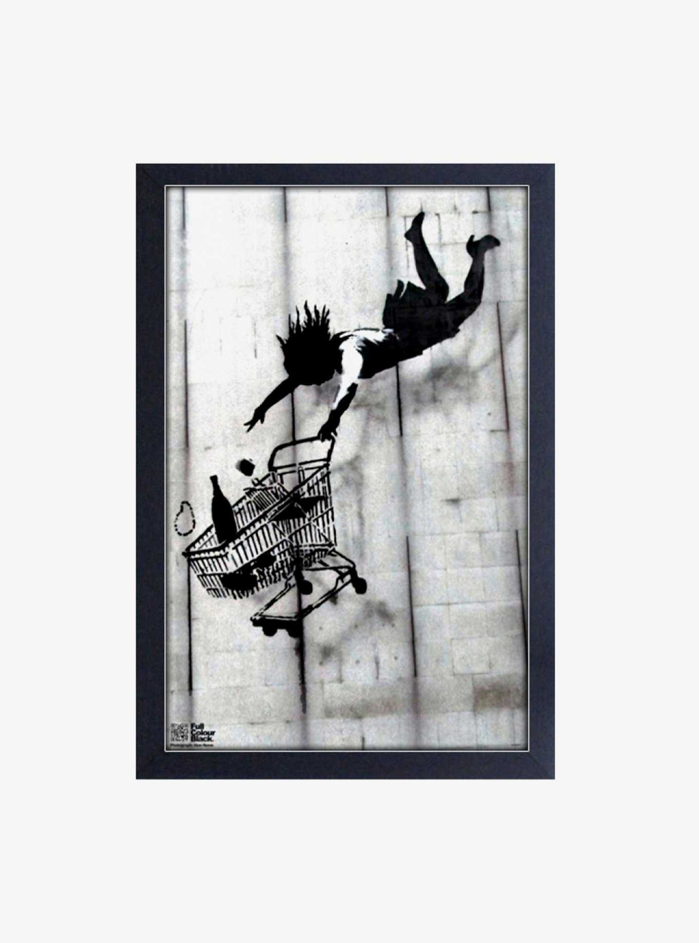 Banksy Shop Drop Framed Wood Wall Art, , hi-res