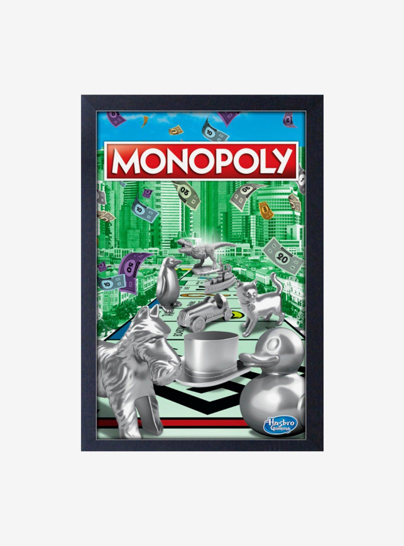 Monopoly Poster Framed Wood Wall Art