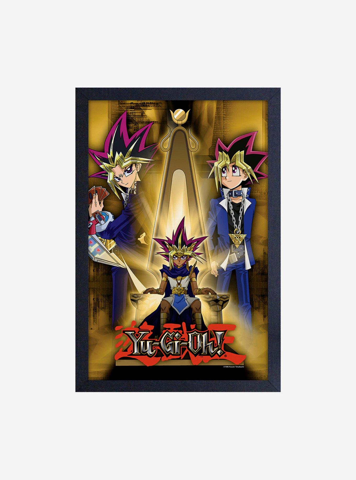 Yu-Gi-Oh Yami & Yugi Throne Framed Wood Wall Art, , hi-res