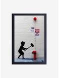 Banksy Hammer Boy Framed Wood Wall Art, , hi-res