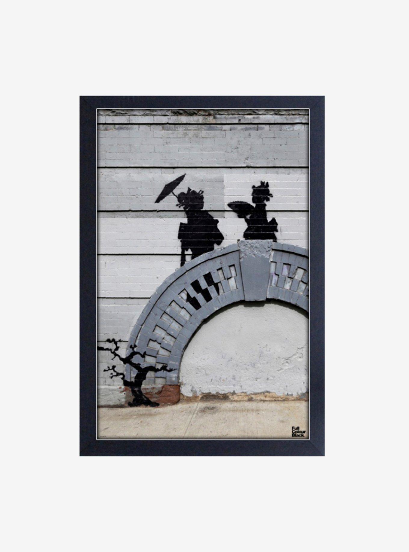 Banksy Japanese Ladies Framed Wood Wall Art, , hi-res