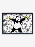 Banksy Panda Bananas Framed Wood Wall Art, , hi-res