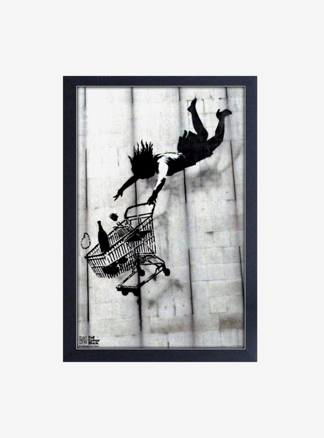 Banksy artwork of a hello kitty drawing