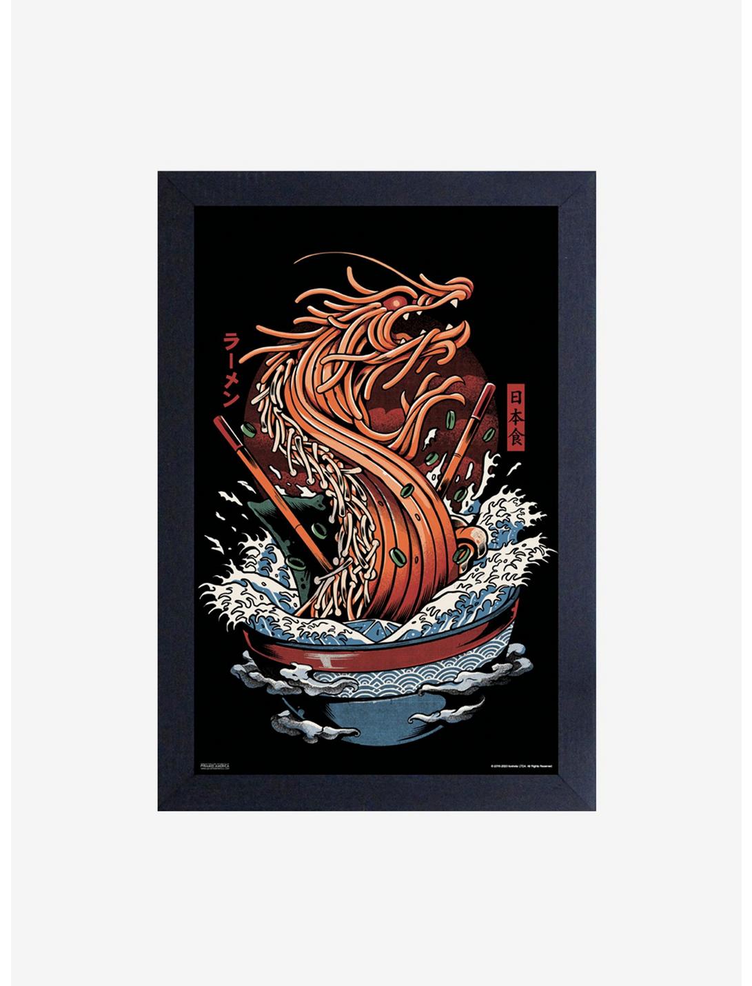 Illustrata Dragon Ramen Framed Wood Wall Art, , hi-res