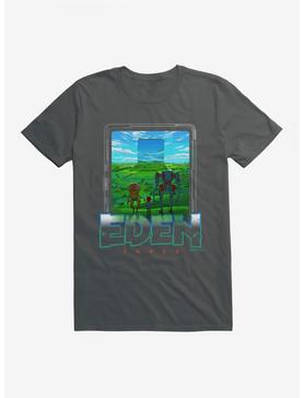 Eden Three Garden Logo T-Shirt, CHARCOAL, hi-res