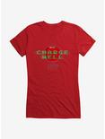 Eden Charge Well Apple Logo Girls T-Shirt, RED, hi-res