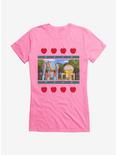 Eden Piko Applre Logo Girls T-Shirt, CHARITY PINK, hi-res