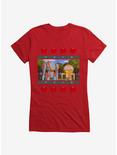 Eden Piko Applre Logo Girls T-Shirt, RED, hi-res