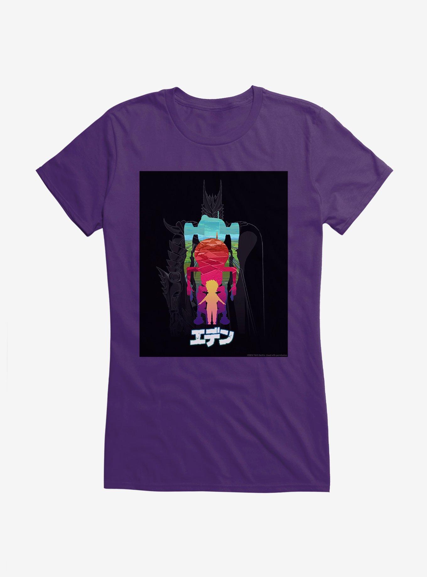 Eden Robot Silhouettes Logo Girls T-Shirt, , hi-res