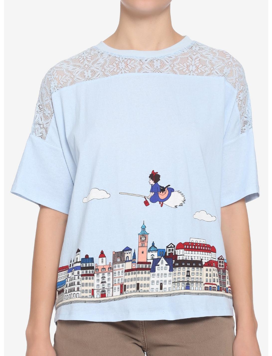 Her Universe Studio Ghibli Kiki's Delivery Service Town Lace Girls Top, MULTI, hi-res