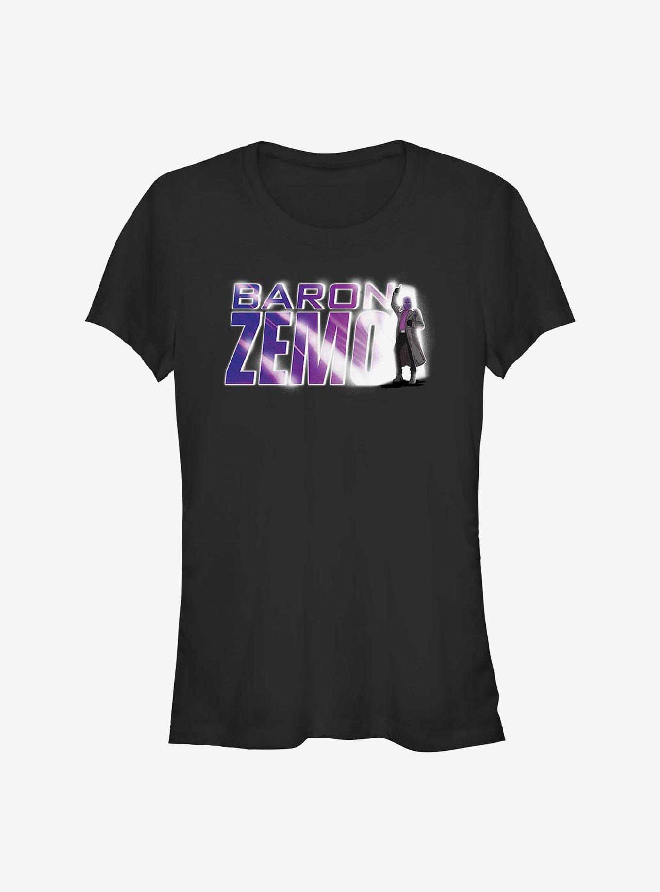 Marvel The Falcon And The Winter Soldier Baron Zemo Girls T-Shirt, BLACK, hi-res