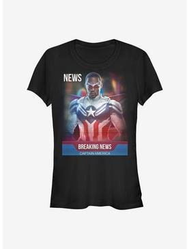 Marvel The Falcon And The Winter Soldier Breaking News Girls T-Shirt, , hi-res