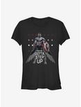Marvel The Falcon And The Winter Soldier Falcon Step Up Girls T-Shirt, BLACK, hi-res