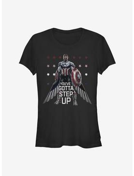 Marvel The Falcon And The Winter Soldier Falcon Step Up Girls T-Shirt, , hi-res