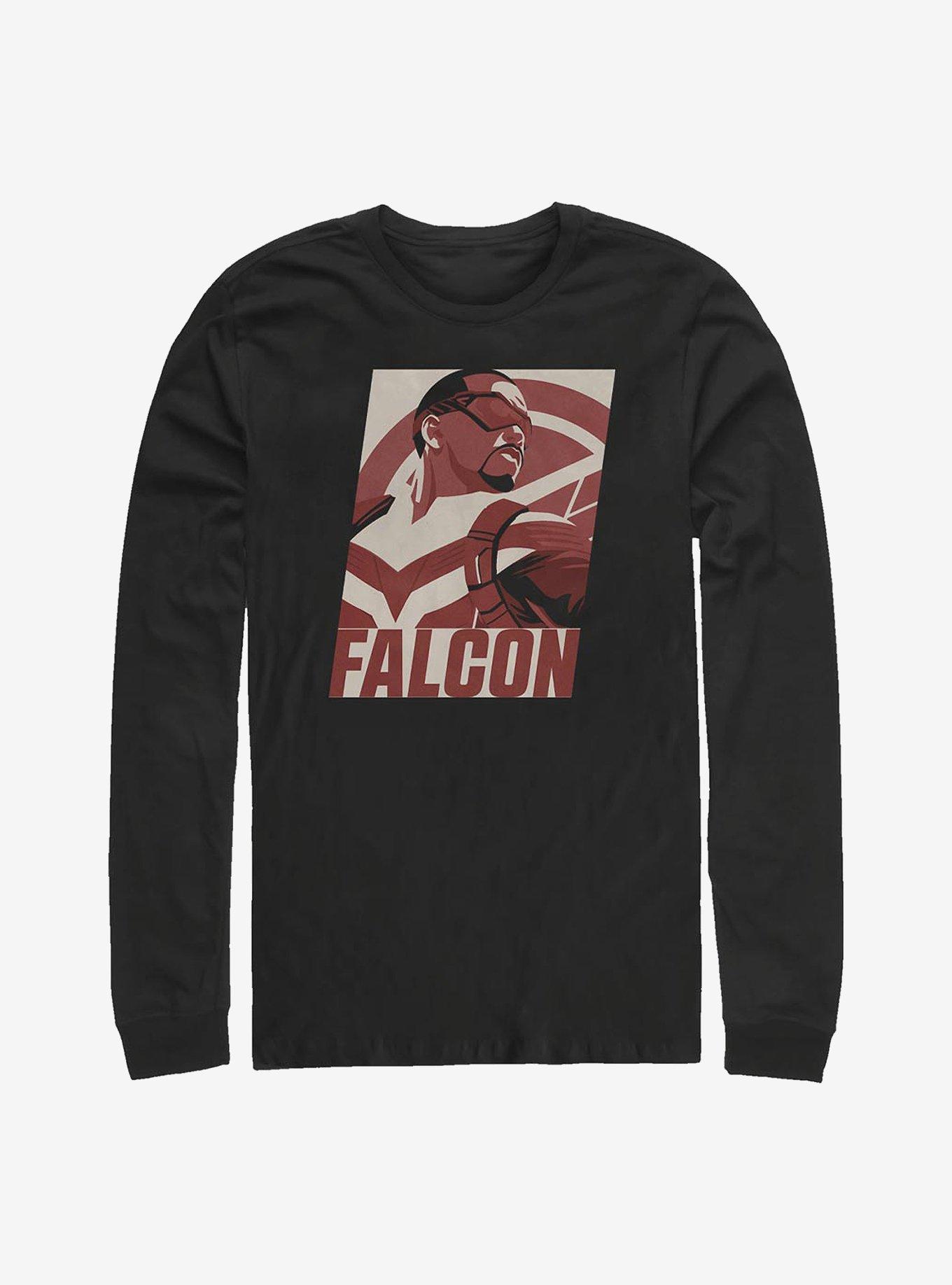 Marvel The Falcon And The Winter Soldier Falcon Poster Long-Sleeve T-Shirt, , hi-res