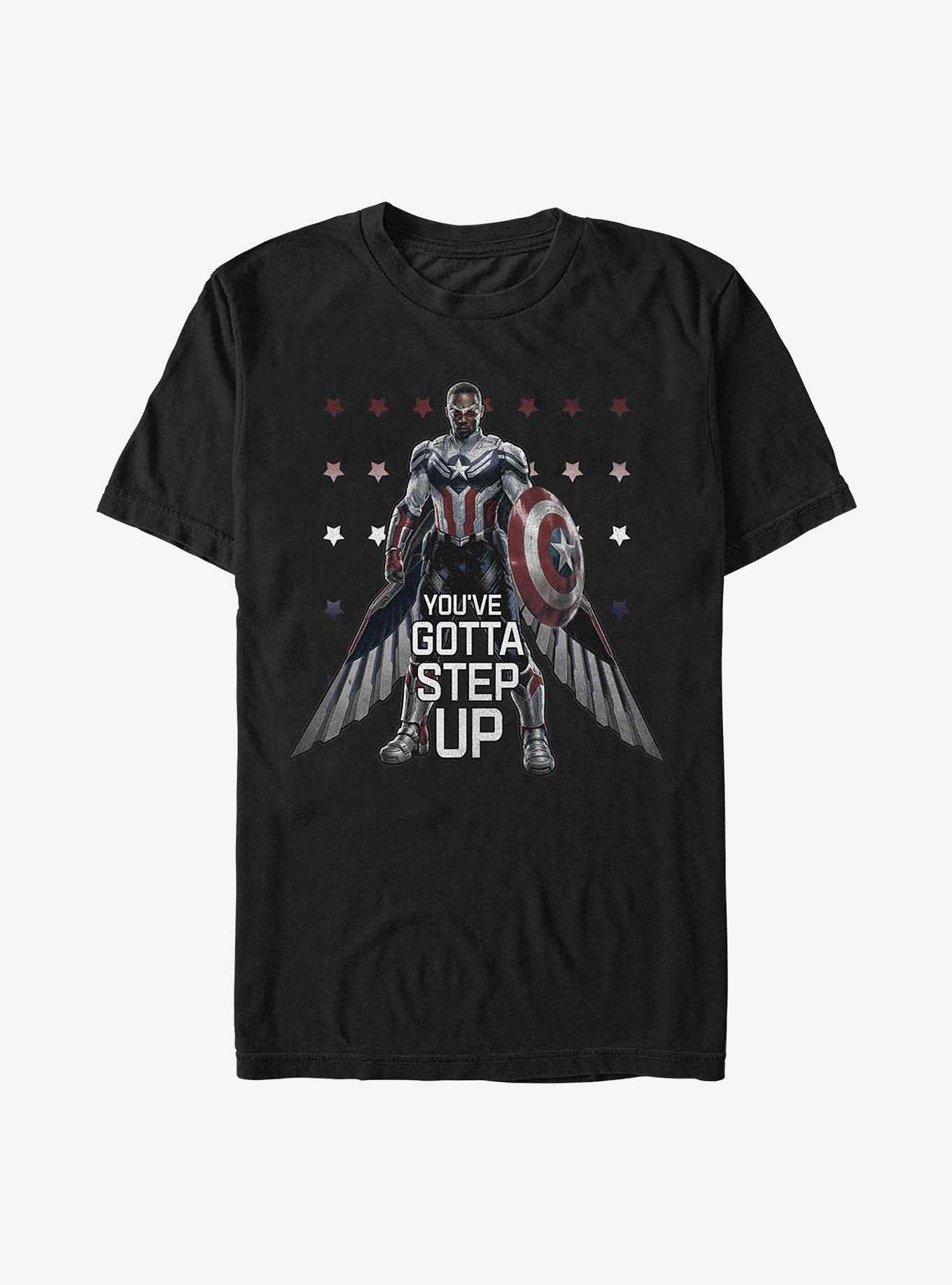 Marvel The Falcon And The Winter Soldier Falcon Step Up T-Shirt, , hi-res
