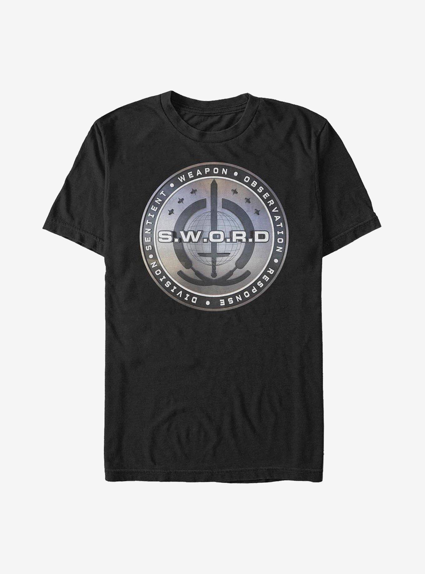 Marvel WandaVision S.W.O.R.D Logo T-Shirt, BLACK, hi-res