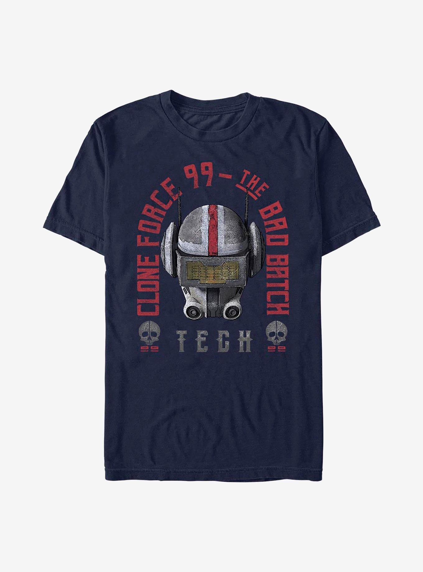 Star Wars: The Bad Batch Clone Force 99 Tech T-Shirt, NAVY, hi-res