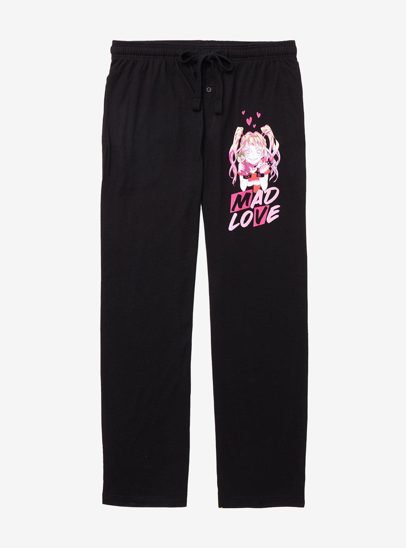 DC Comics Harley Quinn Mad Love Sleep Pants, DARK GREY, hi-res