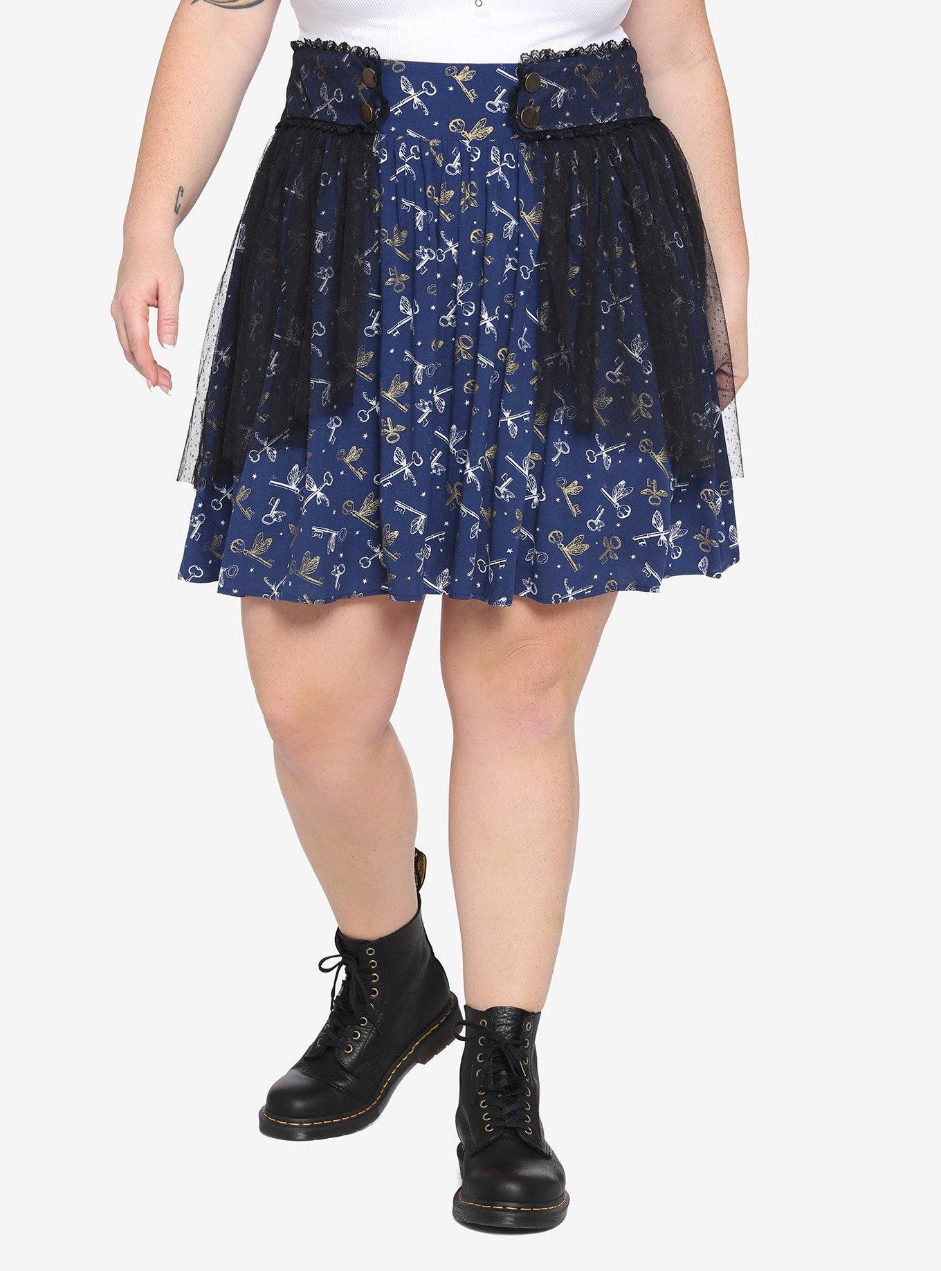 Harry Potter Flying Keys Skirt Plus Size, MULTI, hi-res