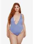 Dippin' Daisy's Euphoria Swimsuit Baja Plus Size, BLUE, hi-res